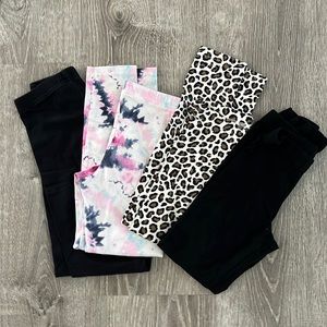 Gently used girls leggings. Size small. Old navy. 4 pairs.